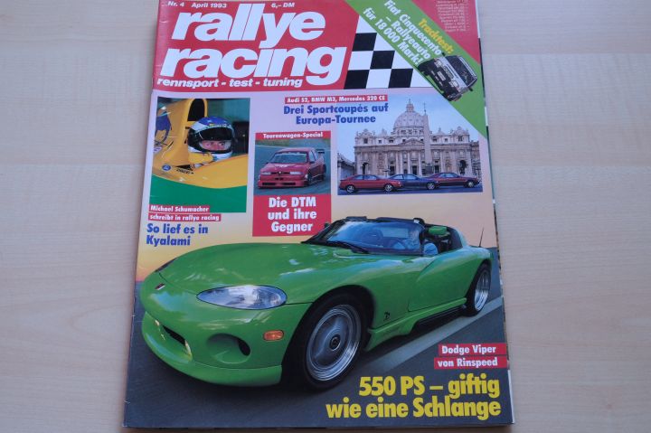 Deckblatt Rallye Racing (04/1993)